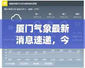 厦门气象最新消息速递,今日气象记录全解析